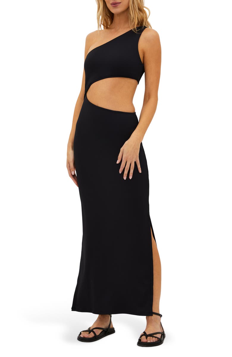 Beach Riot Genevieve Cutout Cover-Up Dress, Alternate, color, 