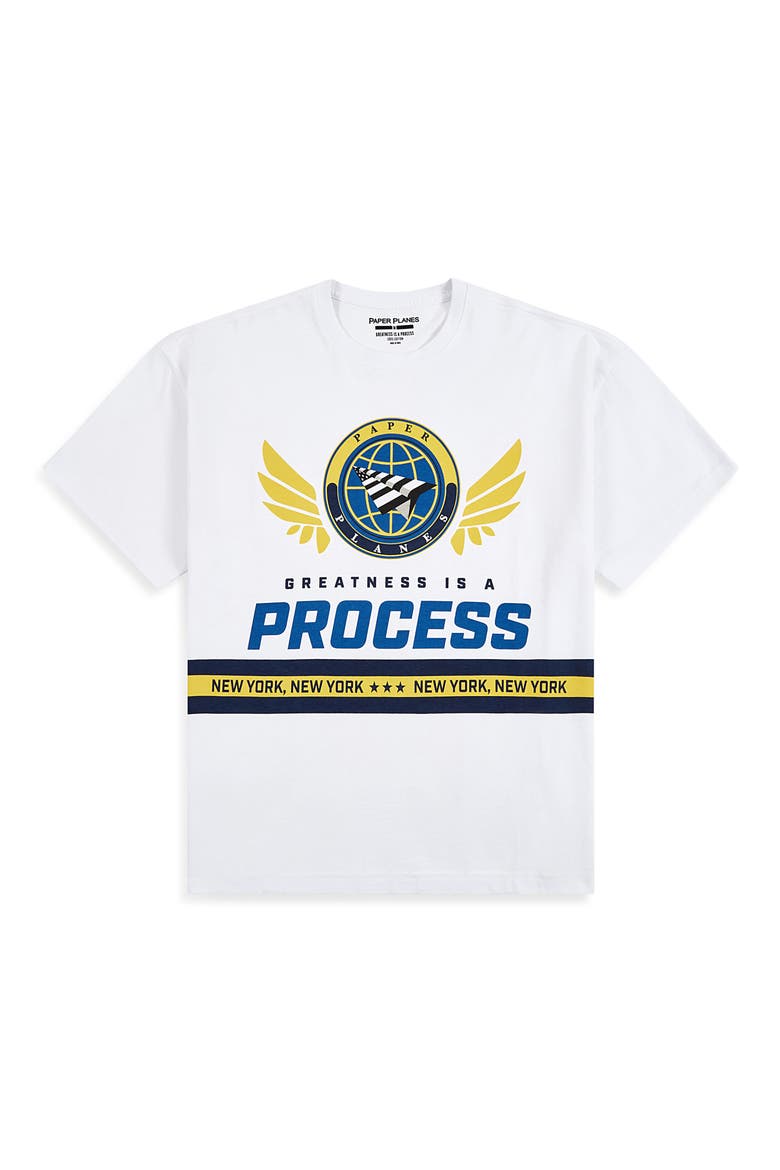 NY Dreams to Reality Graphic T-Shirt, Alternate, color, WHITE