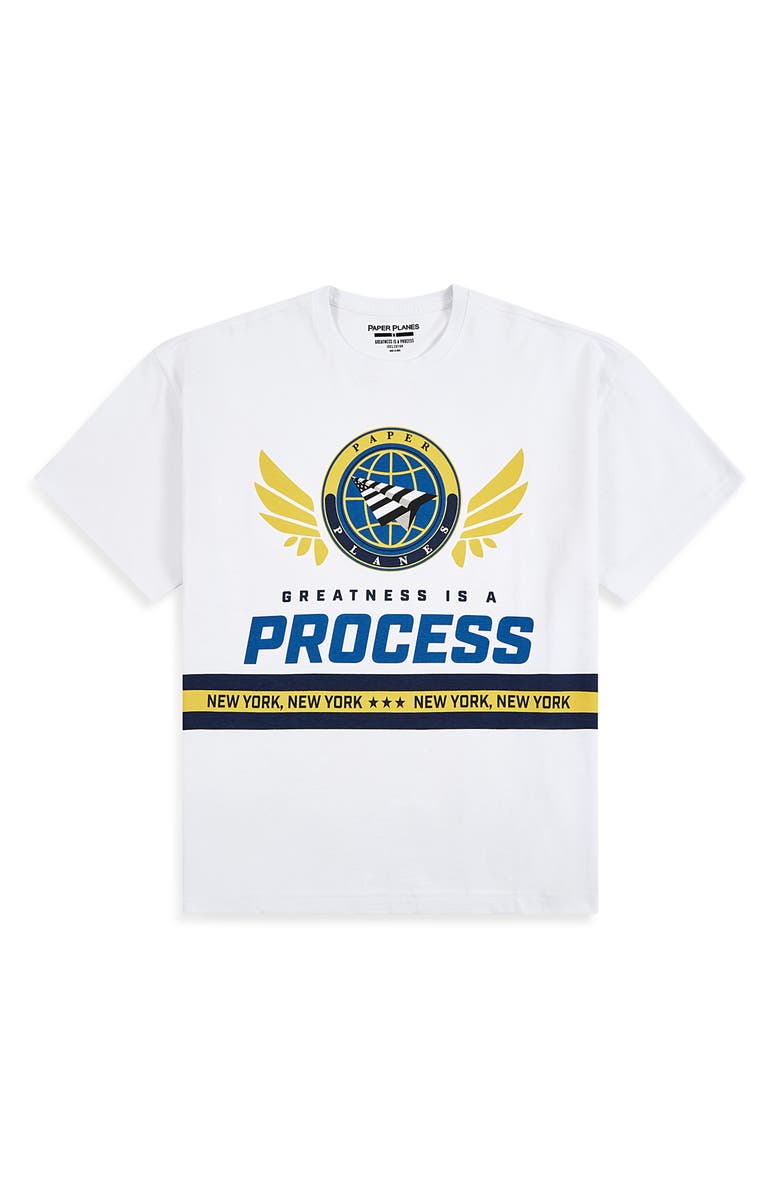 PAPER PLANES NY Dreams to Reality Graphic T-Shirt, Alternate, color, White