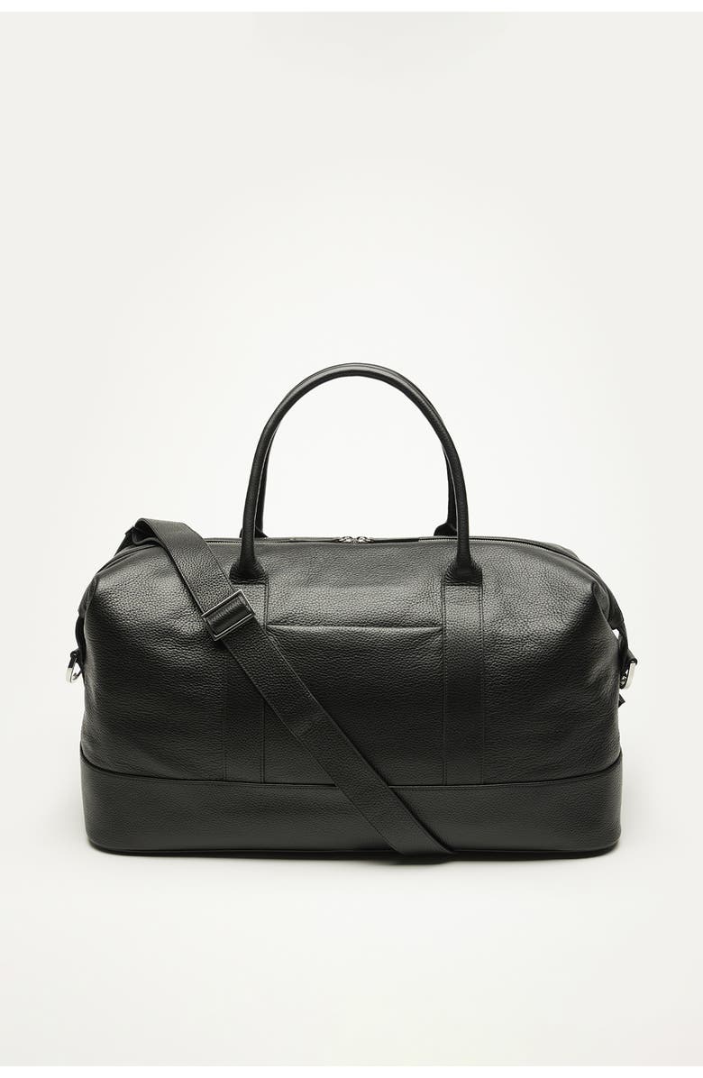 Want Les Essentiels Kelowna Pebble-Grained Leather Weekender Bag, Alternate, color, Black