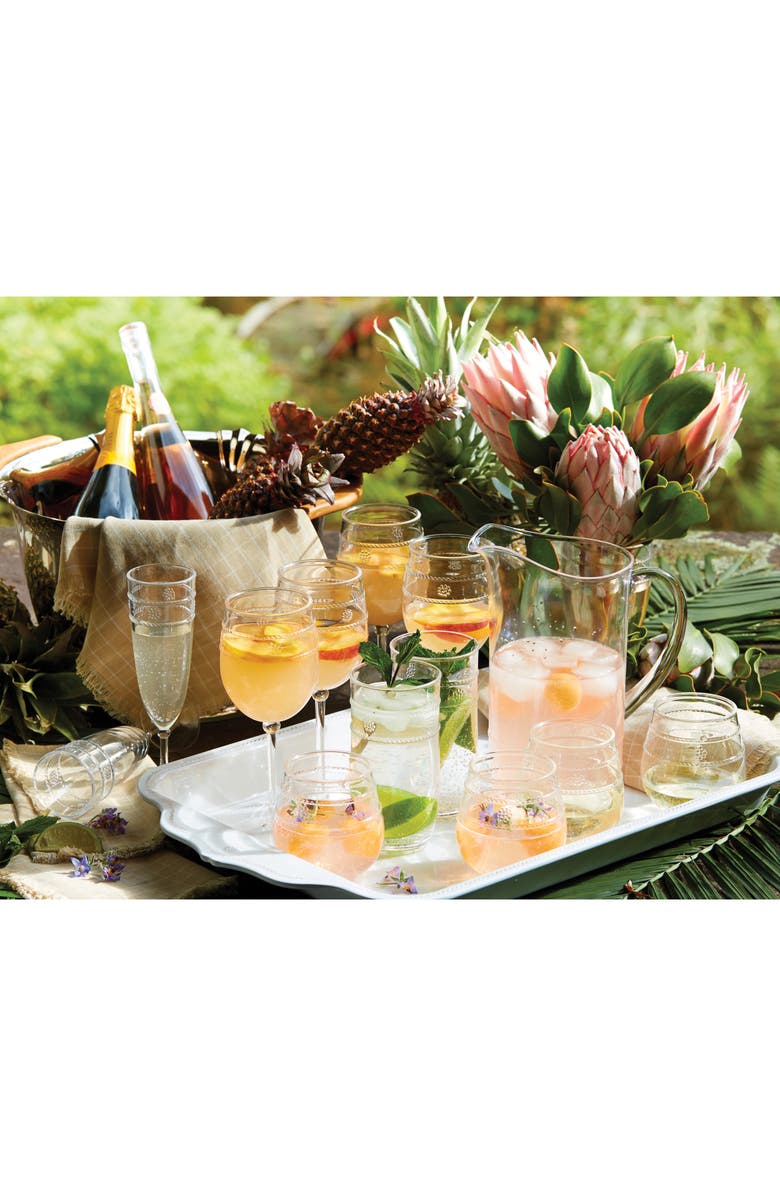 Juliska Berry and Thread Rectangular Melamine Serving Tray, Alternate, color, Whitewash