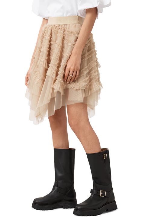 Jayde Handkerchief Hem Tulle Skirt