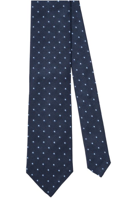 Duvall Spot Grenadine Silk Necktie