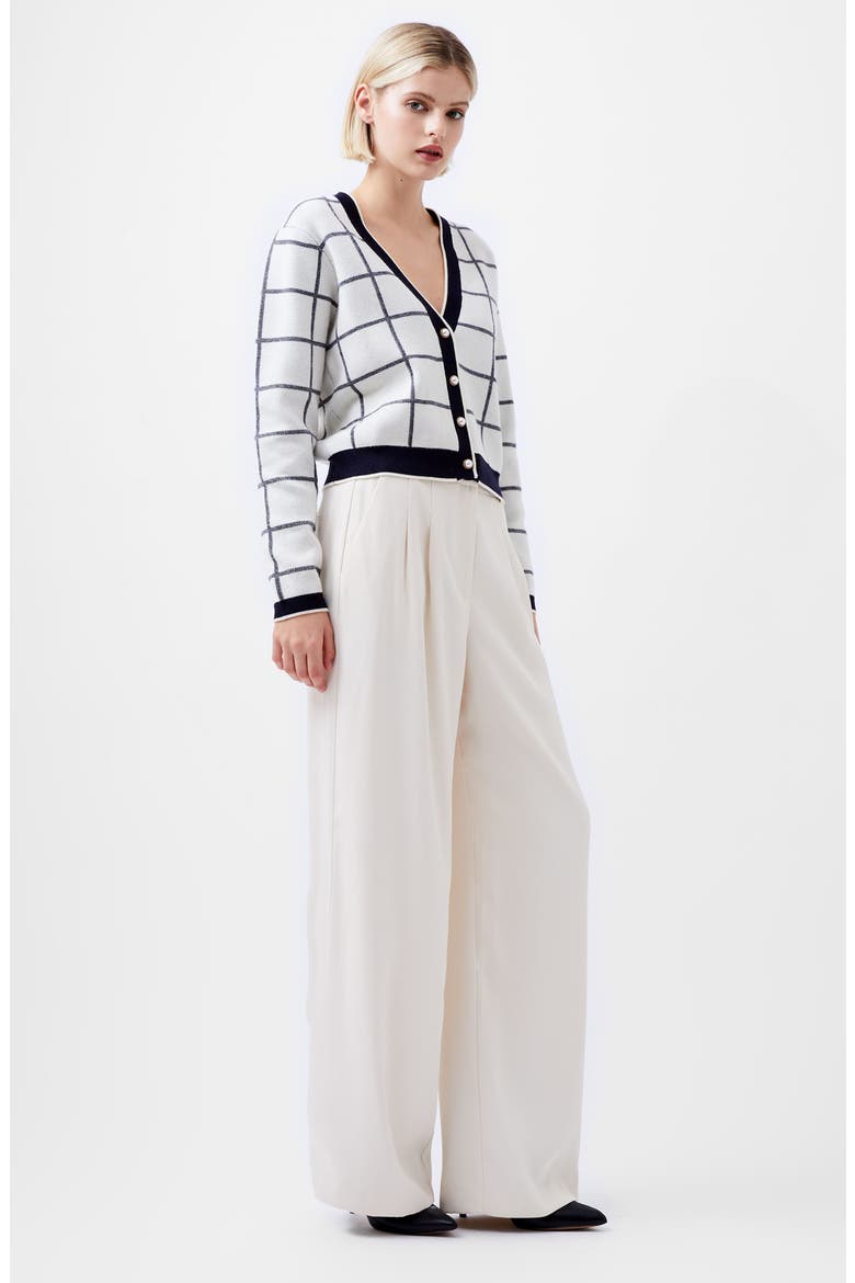 Check Cardigan, Alternate, color, CLASSIC CREAM-MARINE
