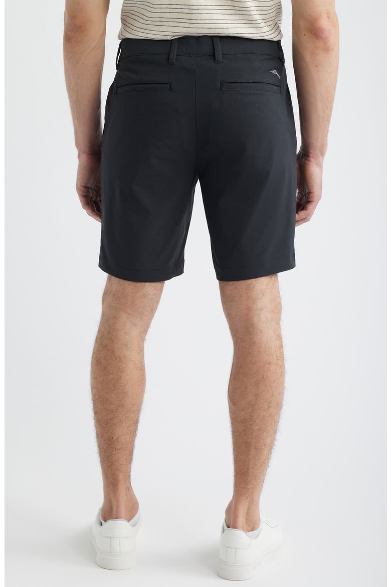 Bahama Coast Flat Front Shorts, Alternate, color, JET BLACK