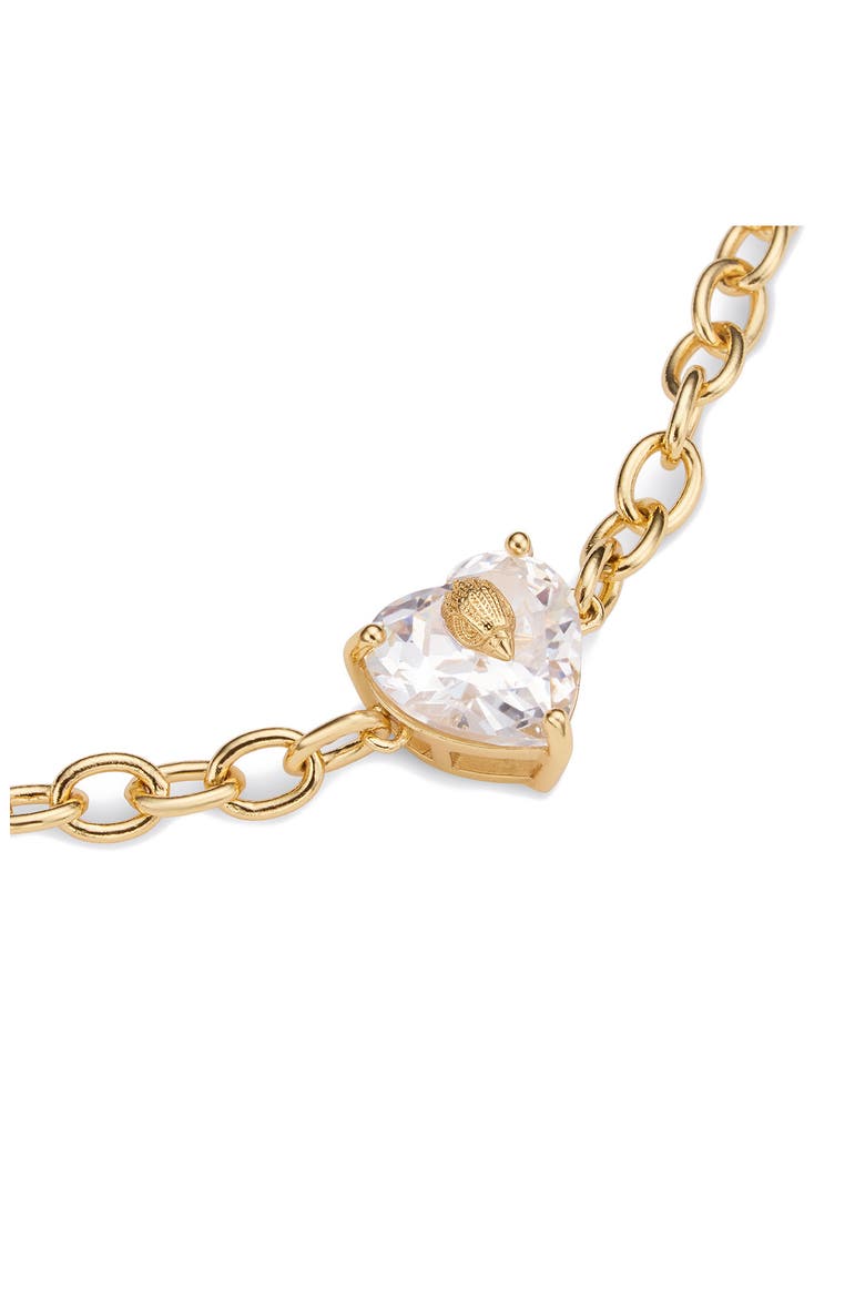 Crystal Heart Bracelet, Alternate, color, GOLD/ CRYSTAL