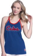 G-III 4HER BY CARL BANKS Women's G-III 4Her by Carl Banks Royal Chicago Cubs Curveball Racerback Tank Top