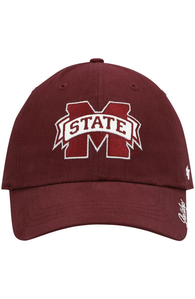 '47 Women's '47 Maroon Mississippi State Bulldogs Miata Clean Up Logo Adjustable Hat, Alternate, color, Maroon