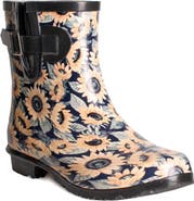 Nomad Droplet Patterned Waterproof Rain Boot