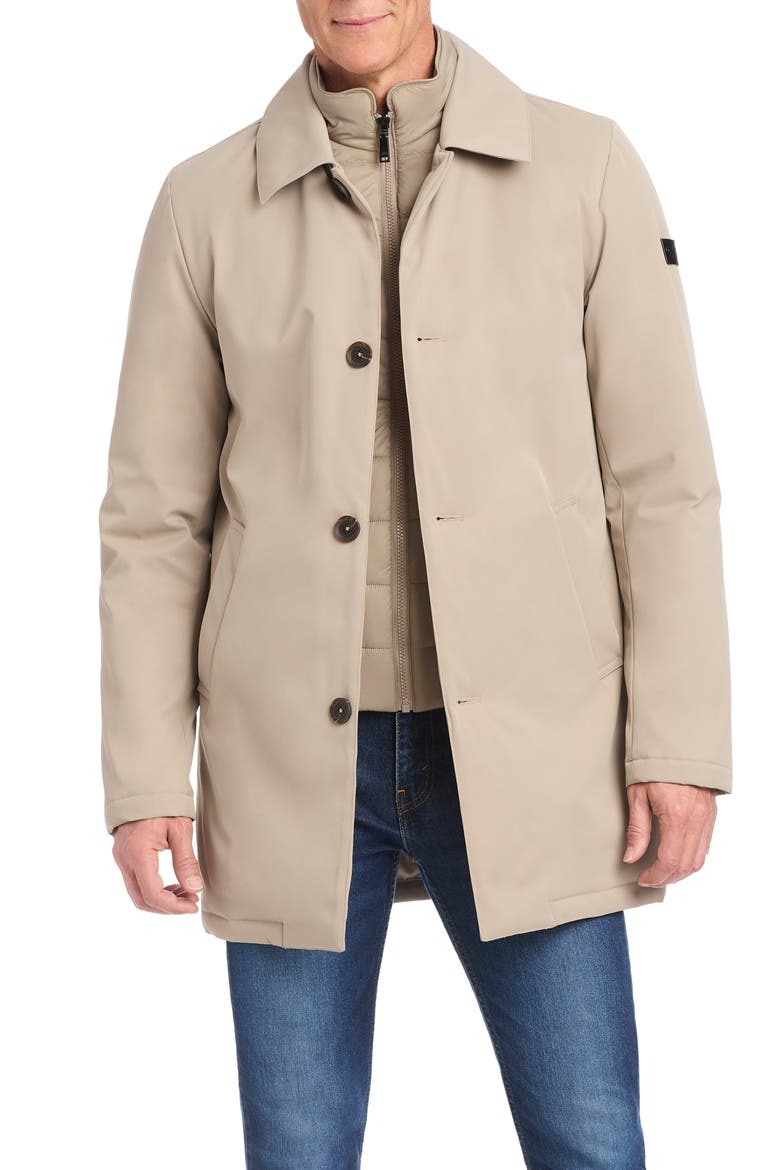 Rain Tek Coat with Removable Bib, Alternate, color, BRITISH TAN