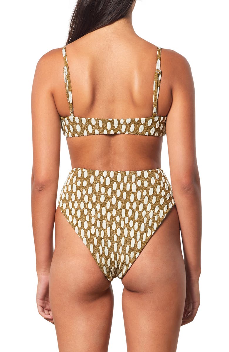 Mara Hoffman Imina High Waist Bikini Bottoms, Alternate, color, 