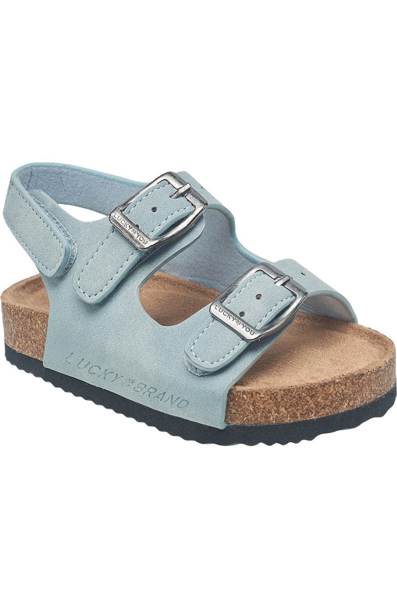 Lucky Brand Kids' Double Strap Sandal, Main, color, Light Blue