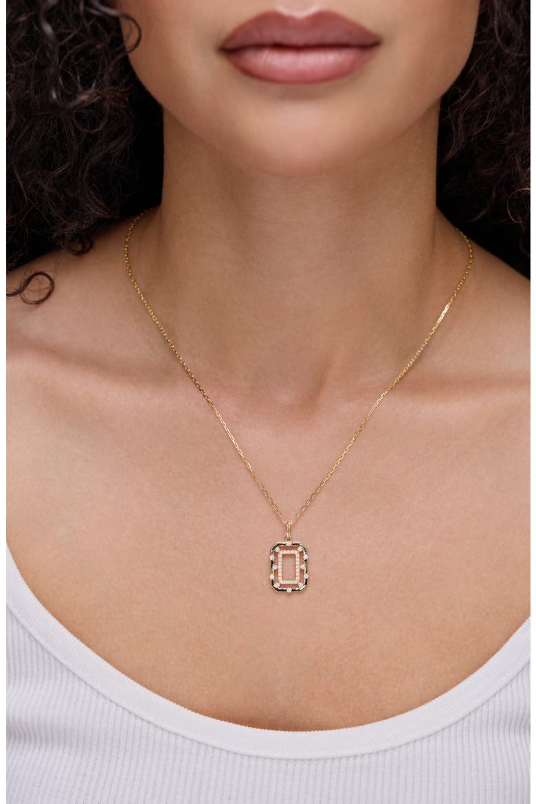Solstice Diamond Medallion Pendant Necklace, Alternate, color, 18K YELLOW GOLD