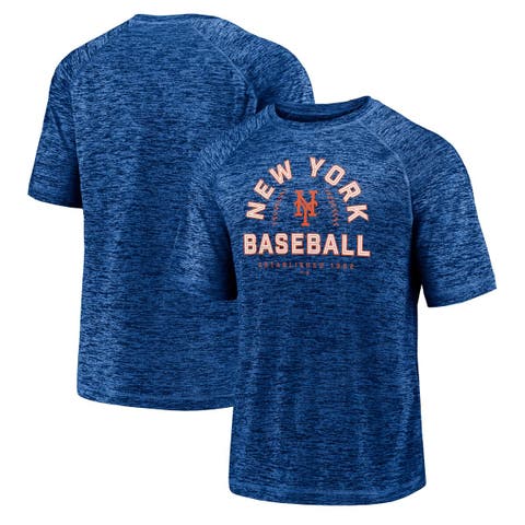 Men's Fanatics Royal New York Mets Line Up Primary Threat Striated T-Shirt