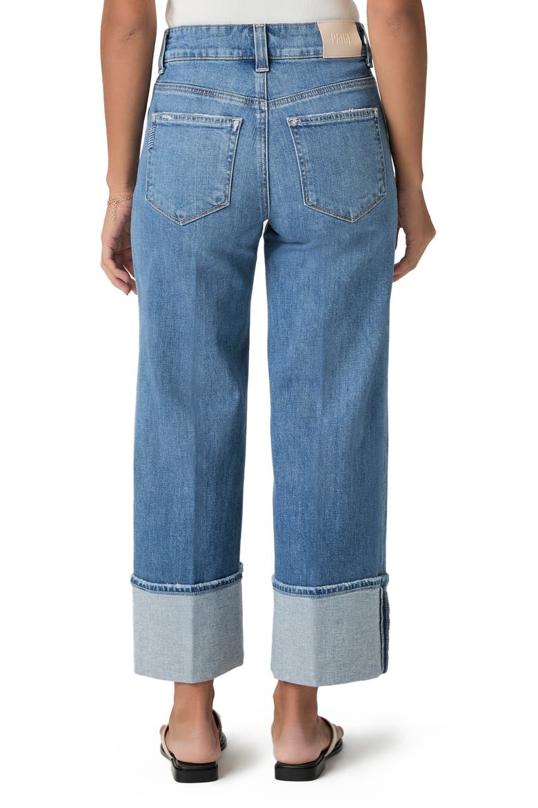 Sasha High Waist Ankle Wide Leg Jeans, Alternate, color, POET