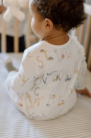 Long Sleeve Organic Cotton Henley Romper