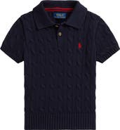 Polo Ralph Lauren Kids' Cabled Cotton Polo Sweater