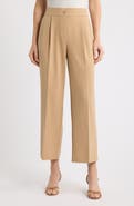 AK ANNE KLEIN Pleated High Waist Wide Leg Pants