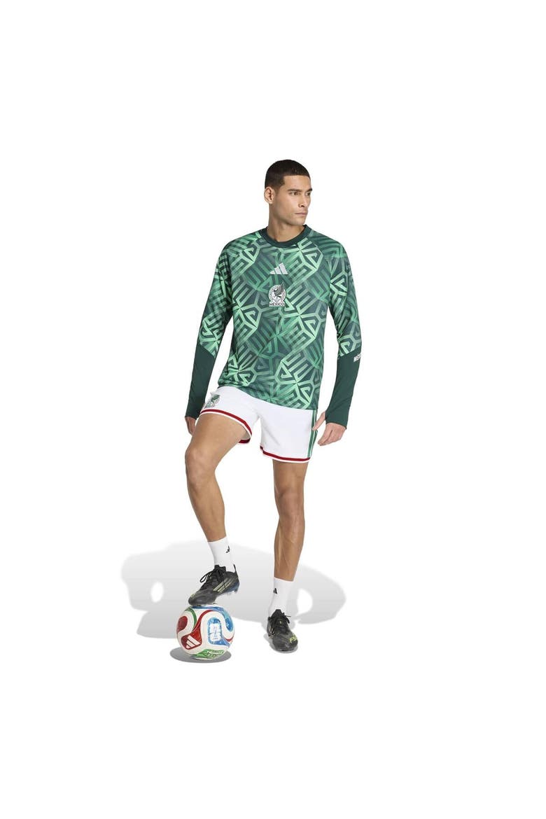 Men's adidas Green Mexico National Team 2026 Long Sleeve Pre-Match Top, Alternate, color, Green