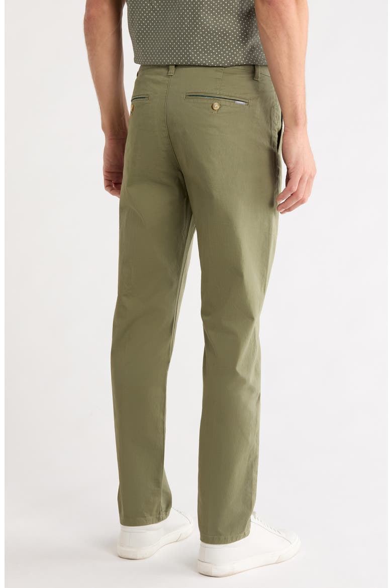 Signature Stretch Cotton Chinos, Alternate, color, OLIVINE