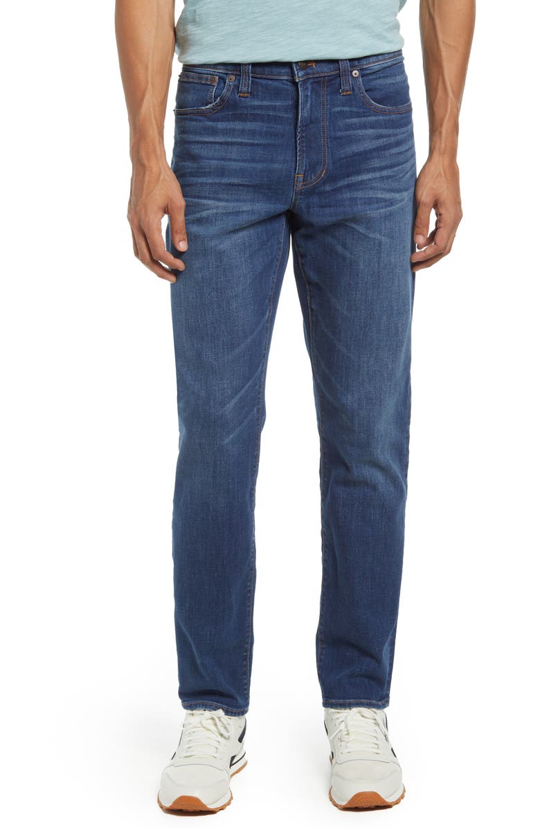 Madewell Everyday Flex CoolMax<sup>®</sup> Athletic Fit Jeans, Main, color, Leeward Wash