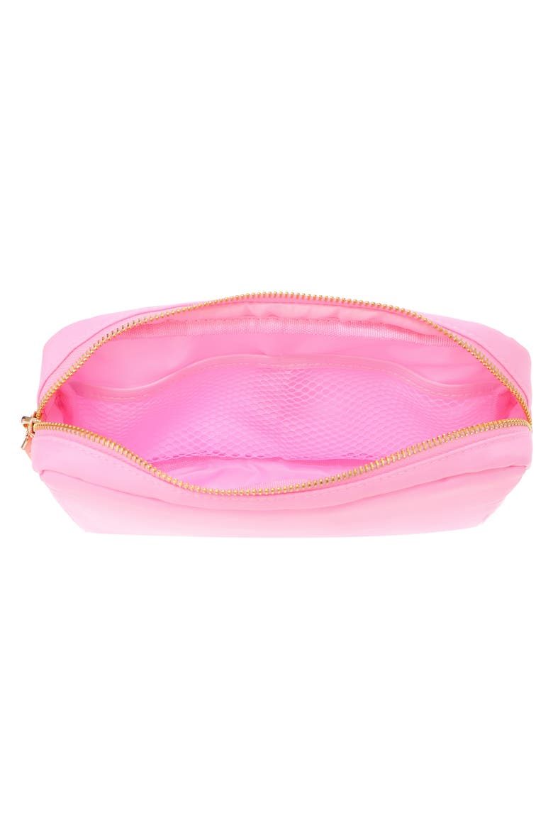 Medium Kiss Cosmetic Bag, Alternate, color, BABY PINK