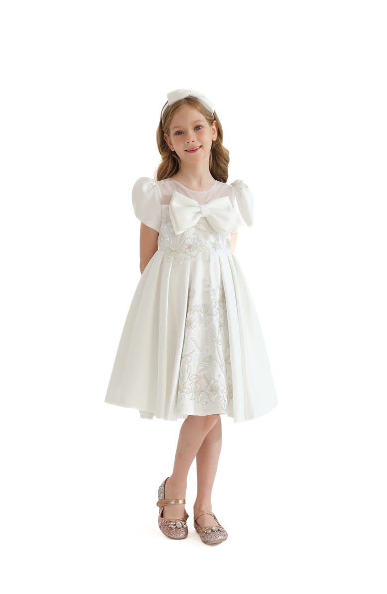 Tulleen Leona Dress, Main, color, Ivory