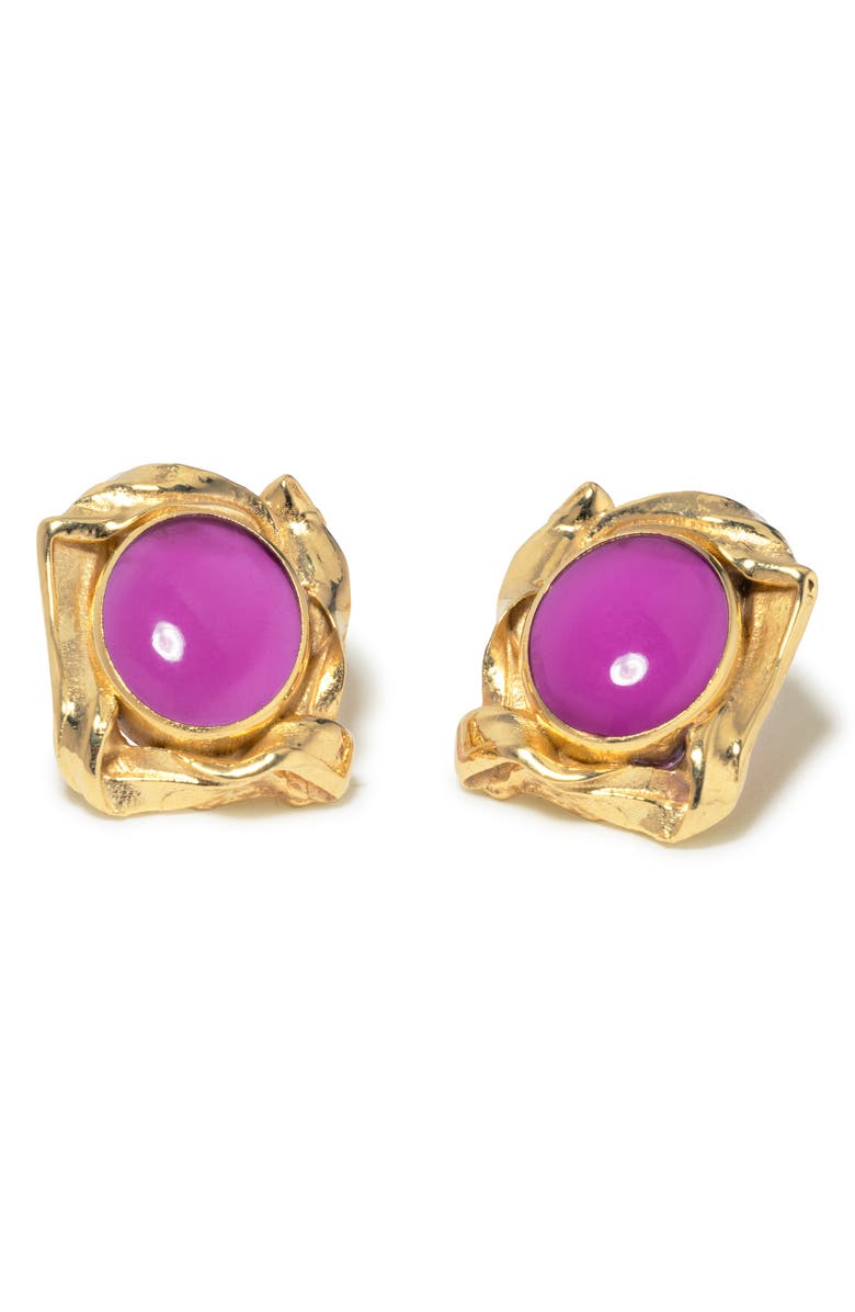 COMPLETEDWORKS Resin Stud Earrings, Alternate, color, Pink