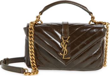 Saint Laurent / カレッジミニメタラッセレザーショルダーバッグ Saint Laurent / カレッジミニメタラッセレザーショルダーバッグ