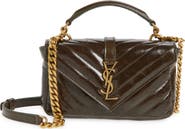Saint Laurent Mini College Matelassé Leather Crossbody Bag