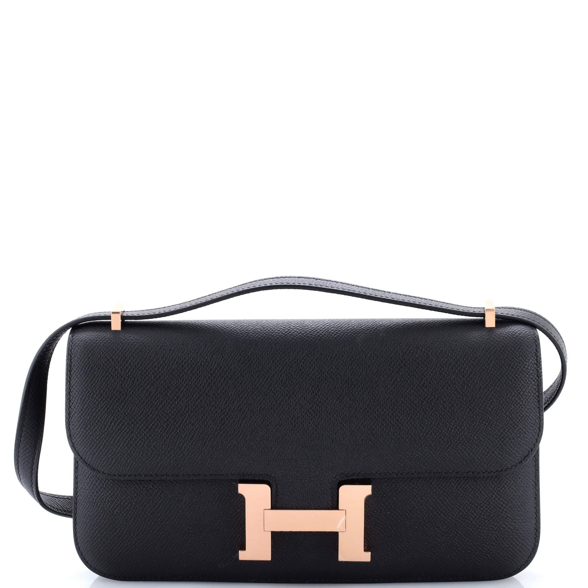 Pre-Owned Hermes Constance Elan NM Bag Epsom 25, Main, color, Noir