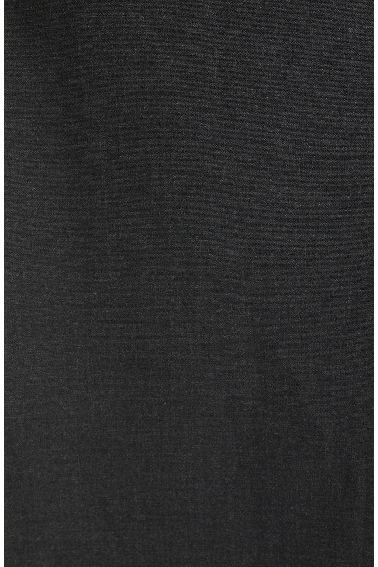 Luxe Ponte Belted A-Line Dress, Alternate, color, DARK HEATHER GREY