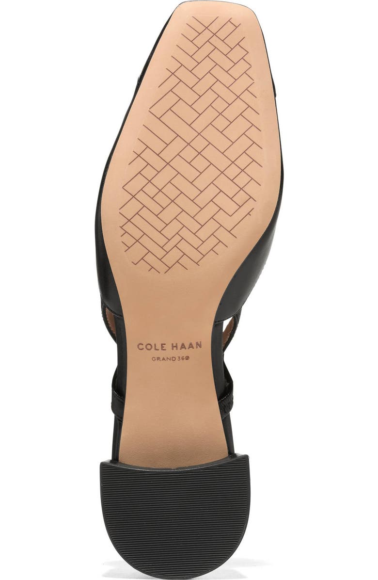 Cole Haan Pella Slingback Pump, Alternate, color, Black Leather/Black Patent