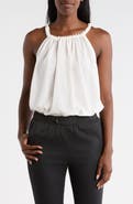 PATRIZIA LUCA Ruched Neck Tank