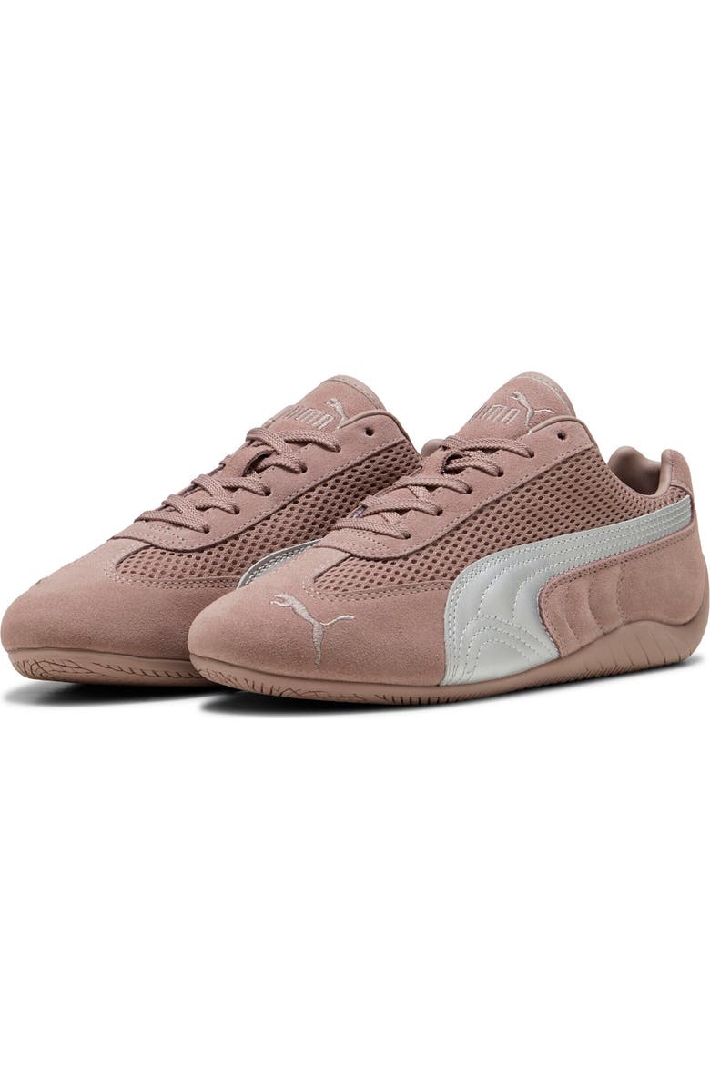 PUMA Gender Inclusive Speedcat Premium Sneakerina, Main, color, Sandstone-Matte Silver