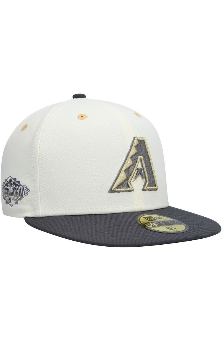 New Era Men's New Era White/Charcoal Arizona Diamondbacks 2011 MLB All-Star Game Chrome 59FIFTY Fitted Hat, Main, color, 