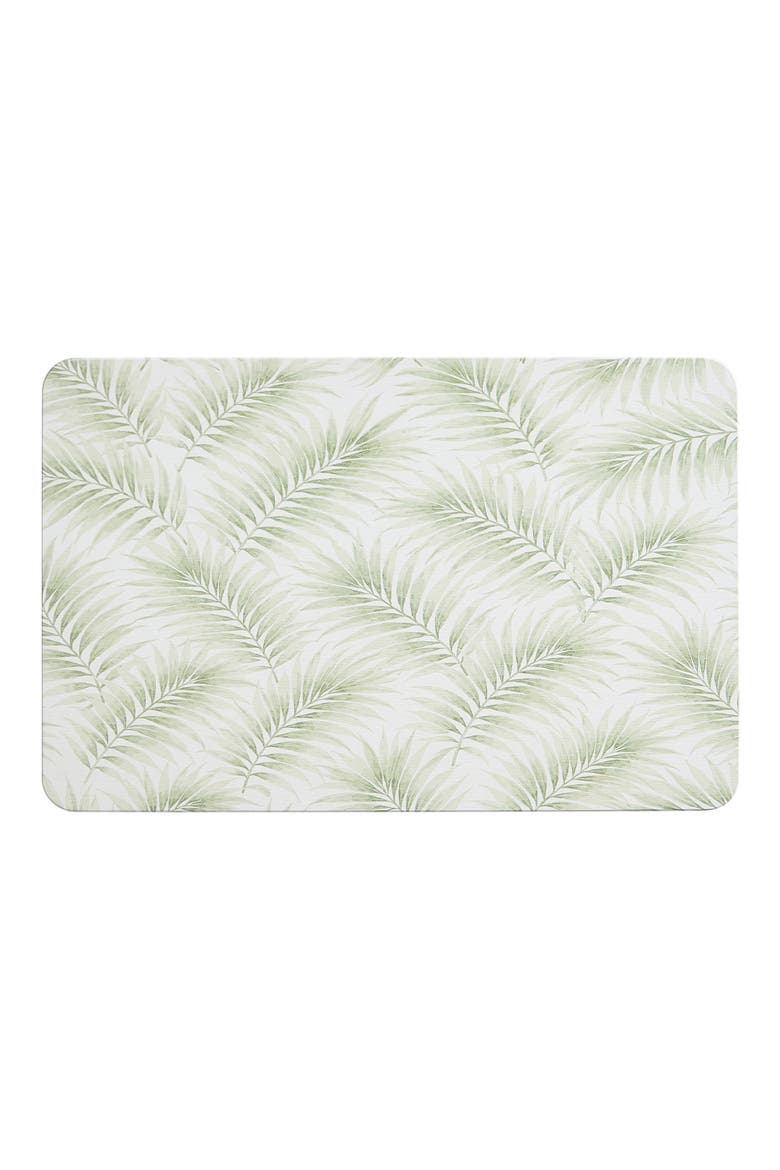 Carved Palms Stone Bath Mat, Main, color, GREEN