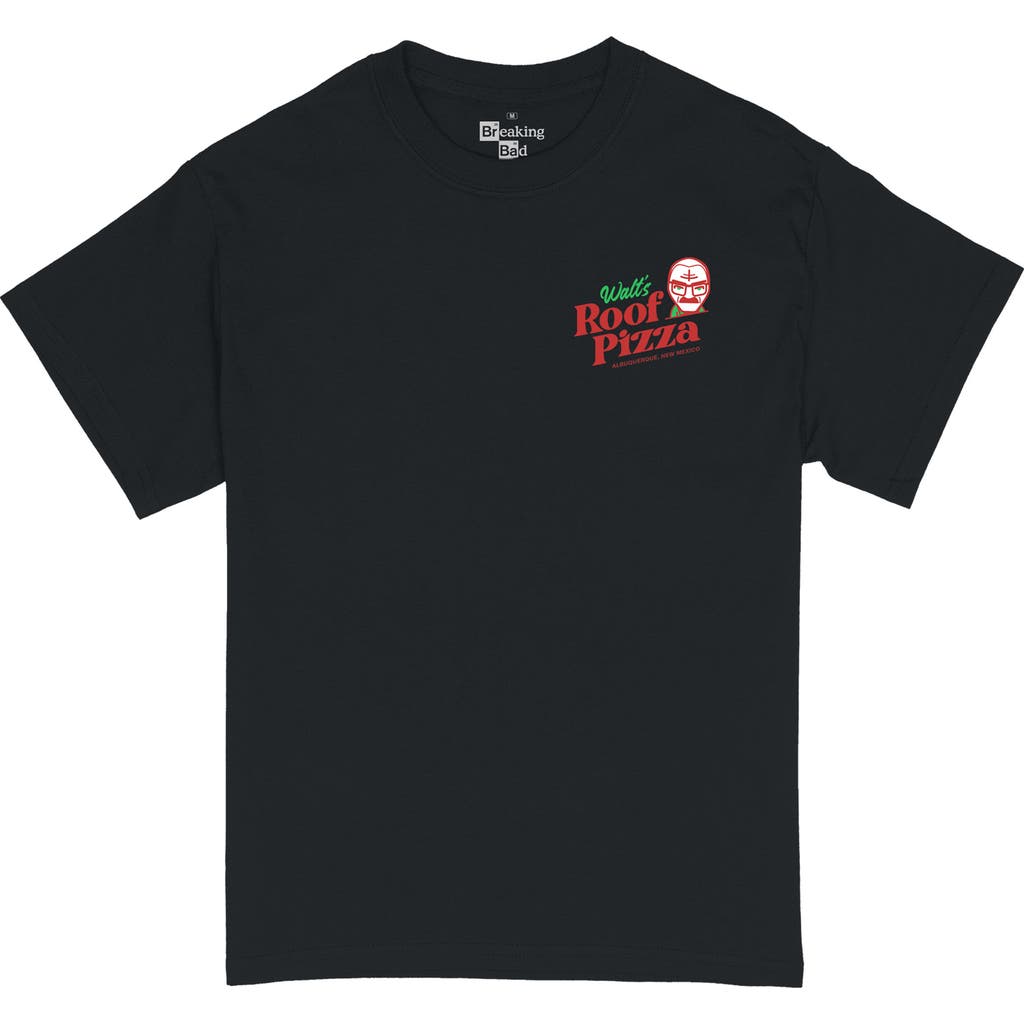 Ripple Junction Breaking Bad Walts Roof Pizza Graphic T-shirt In Black