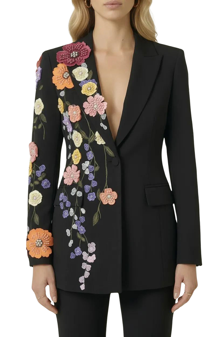 Floral Embroidered Blazer, Alternate, color, Floral