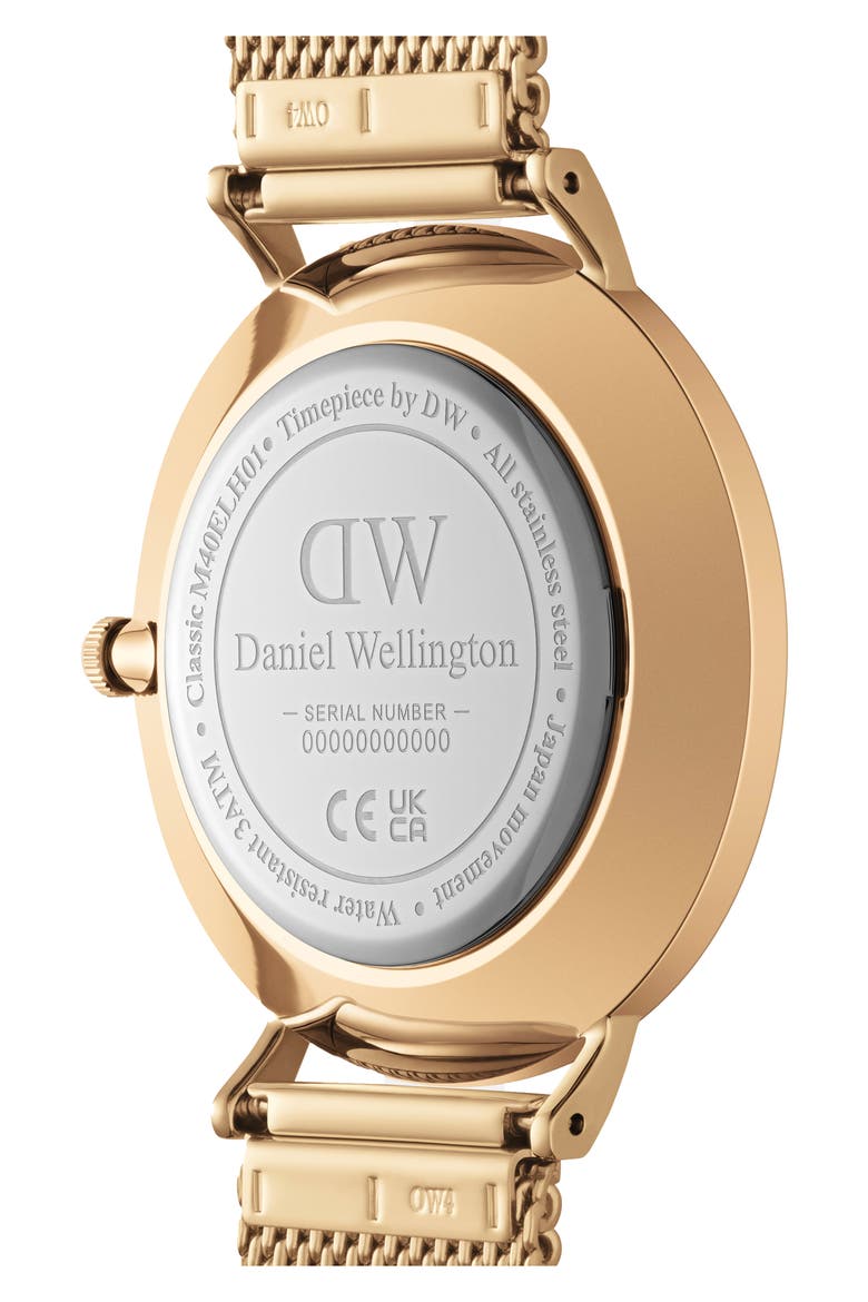 Classic Multi Eye Mesh Strap Watch, 40mm, Alternate, color, GOLD