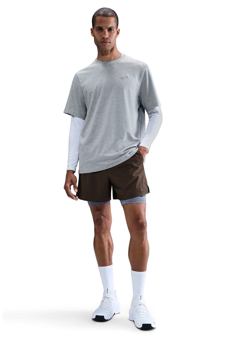 Dri-Fit Unlimited 5-Inch Athletic Shorts, Alternate, color, BAROQUE BROWN/BLACK