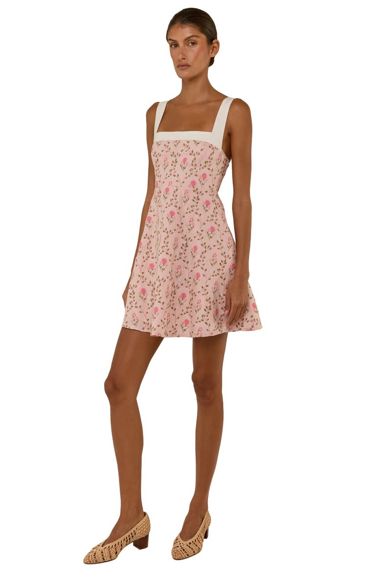 Daphne Mini Dress, Alternate, color, Luxembourg Tile