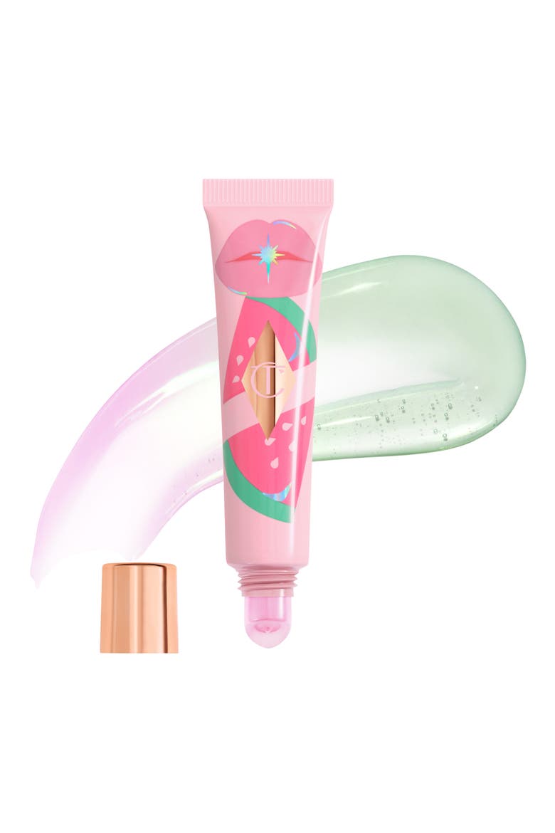 Unreal Lips Healthy Glow Nectar Nourishing Lip Oil with Hyaluronic Acid and Vitamin E, Main, color, PINK WATERMELON