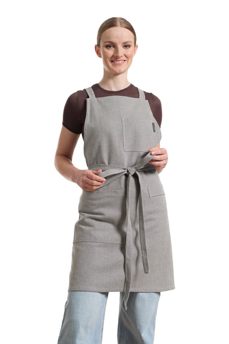 Crossback Apron - Heavy Twill Solid, Main, color, Charcoal