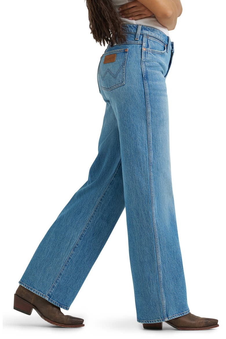 High Waist Loose Straight Leg Jeans, Alternate, color, AUSTIN