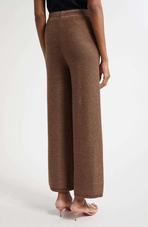 L'agence Freyja Loop Knit Drawstring Pants In Brown