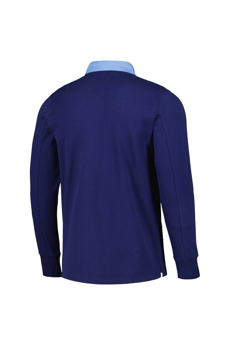 Men's adidas 2023 Player Navy New York City FC Travel Long Sleeve Polo, Alternate, color, Navy