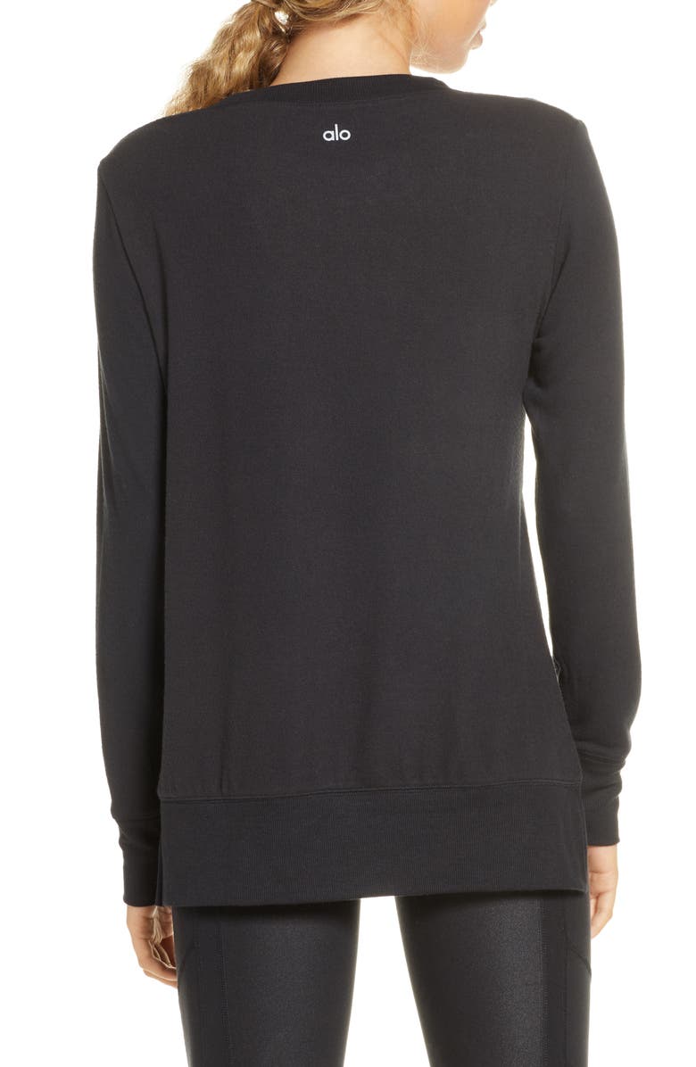 Alo 'Glimpse' Long Sleeve Top, Alternate, color, 