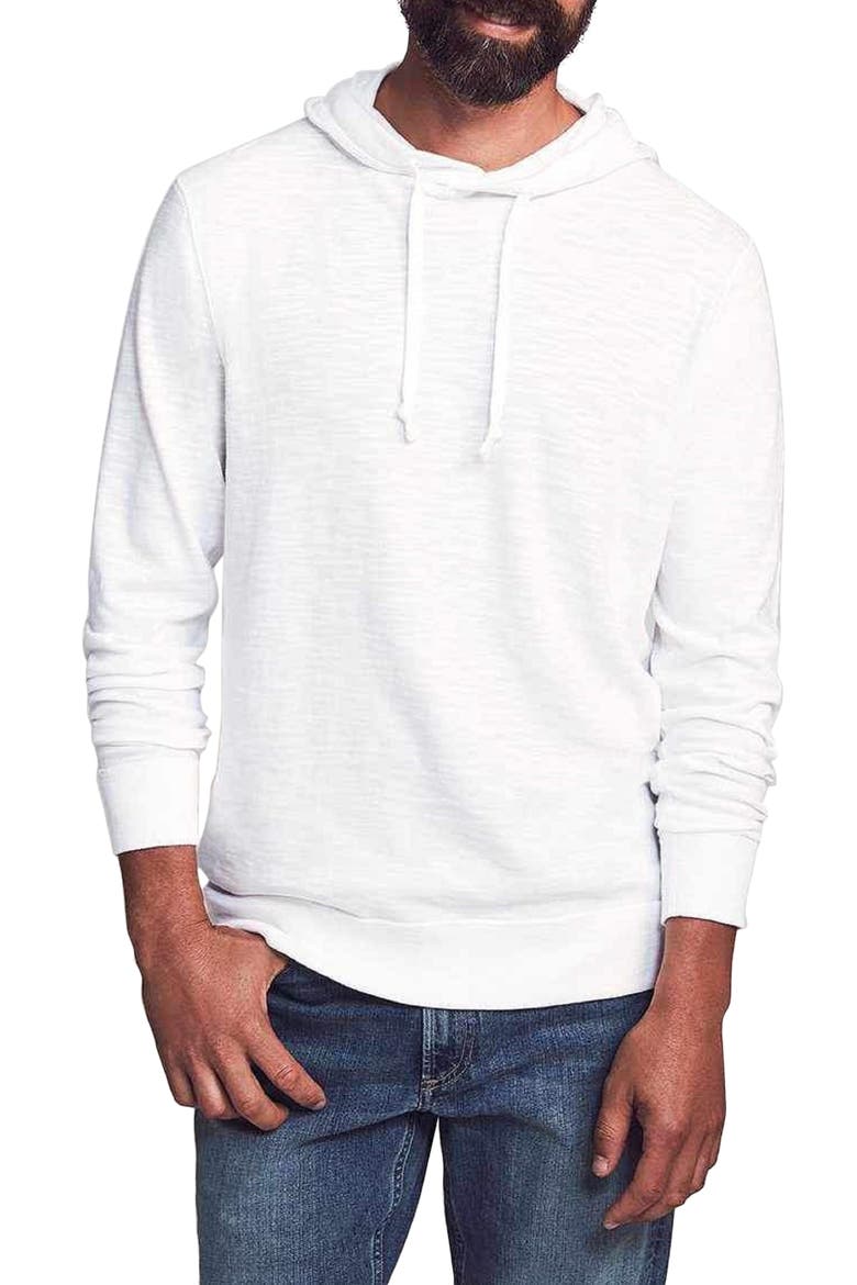 Slub Cotton Hoodie, Main, color, WHITE
