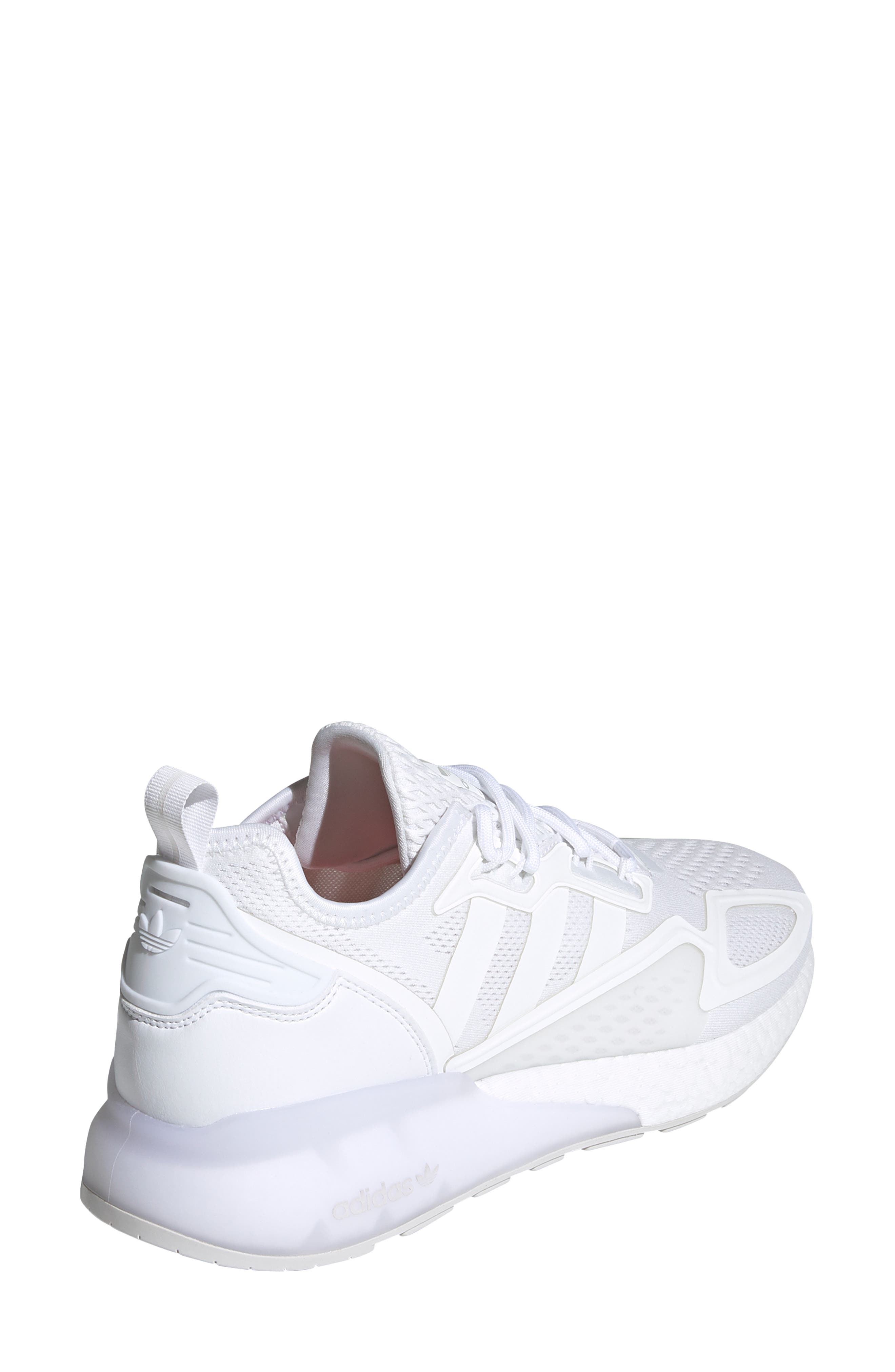 ZX 2K Boost Sneaker, Alternate, color, WHITE/ WHITE/ GREY